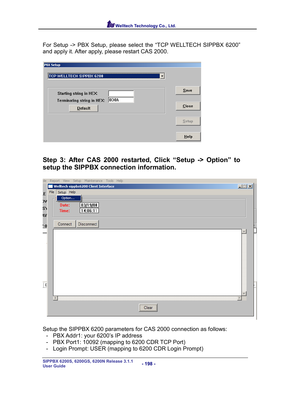 Welltech SIPPBX 6200 V.3.1.1 User Manual | Page 198 / 214