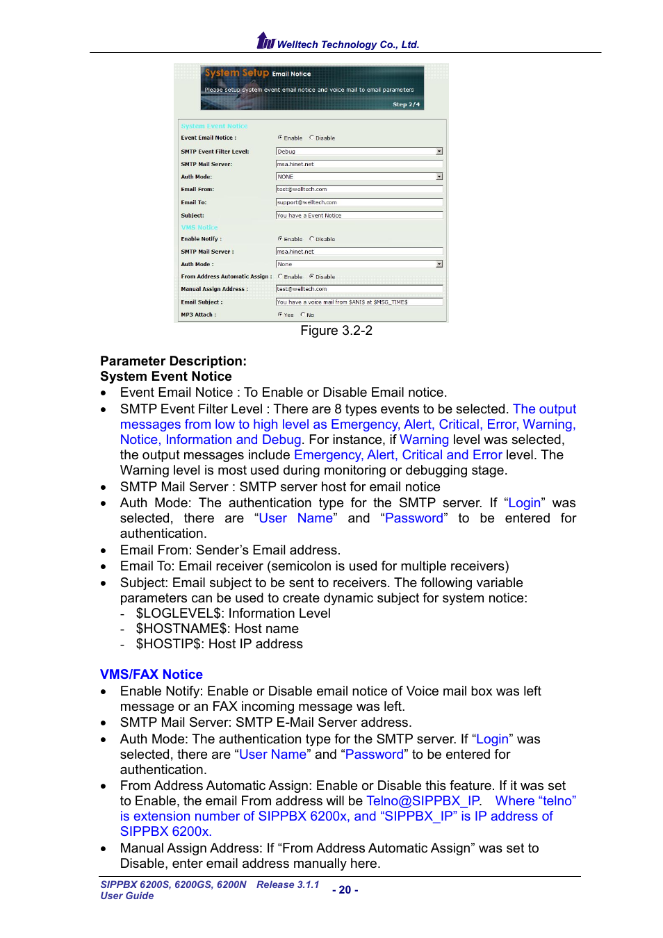 Welltech SIPPBX 6200 V.3.1.1 User Manual | Page 20 / 214