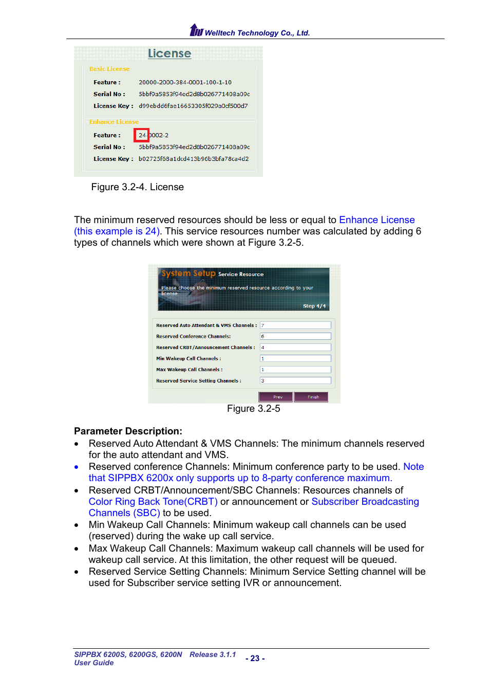 Welltech SIPPBX 6200 V.3.1.1 User Manual | Page 23 / 214