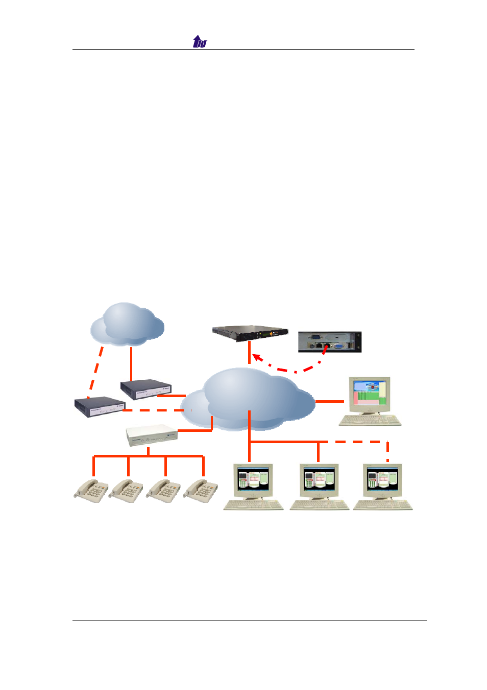 Chapter 1 system architecture, Normal service mode, Normal mode | Figure 1.1 | Welltech SIPPBX 6200 V.1.0 Quick Start User Manual | Page 3 / 43