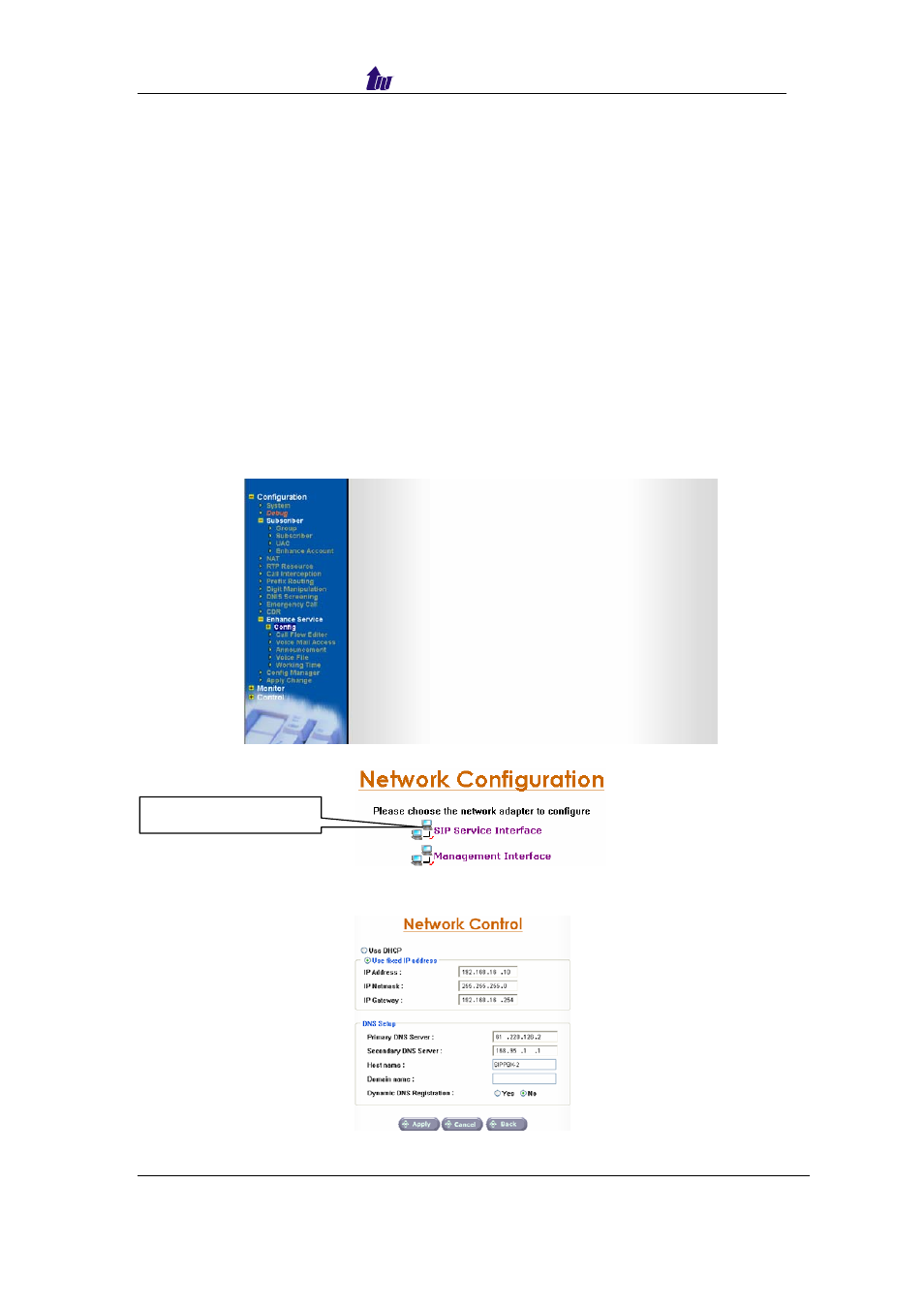 I. change sippbx 6200 ip address | Welltech SIPPBX 6200 V.x.2 Quick Start User Manual | Page 8 / 41