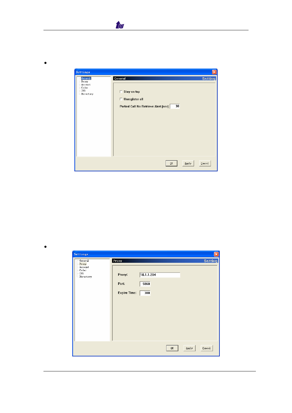 Chapter 5 settings button | Welltech SIPPBX 6200 V.1.0 Attendant Console User Manual | Page 13 / 18