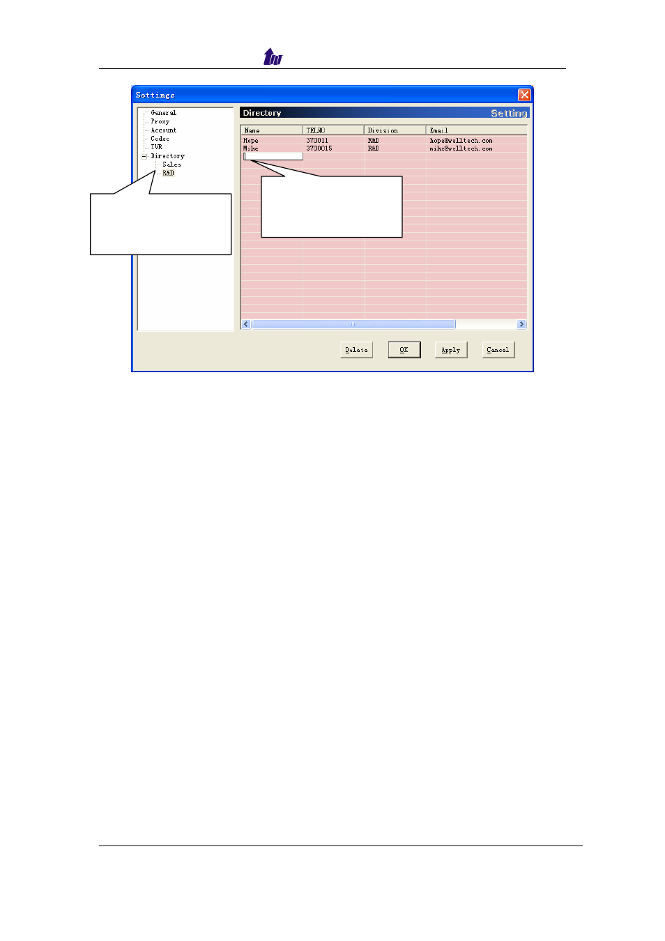 Welltech SIPPBX 6200 V.1.0 Attendant Console User Manual | Page 16 / 18