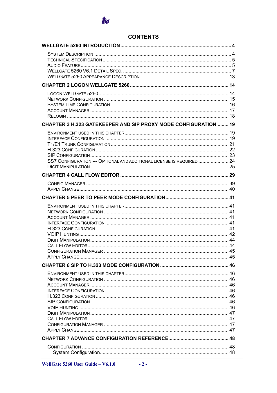 Welltech WG5260 V.6.1 User Manual | Page 2 / 136