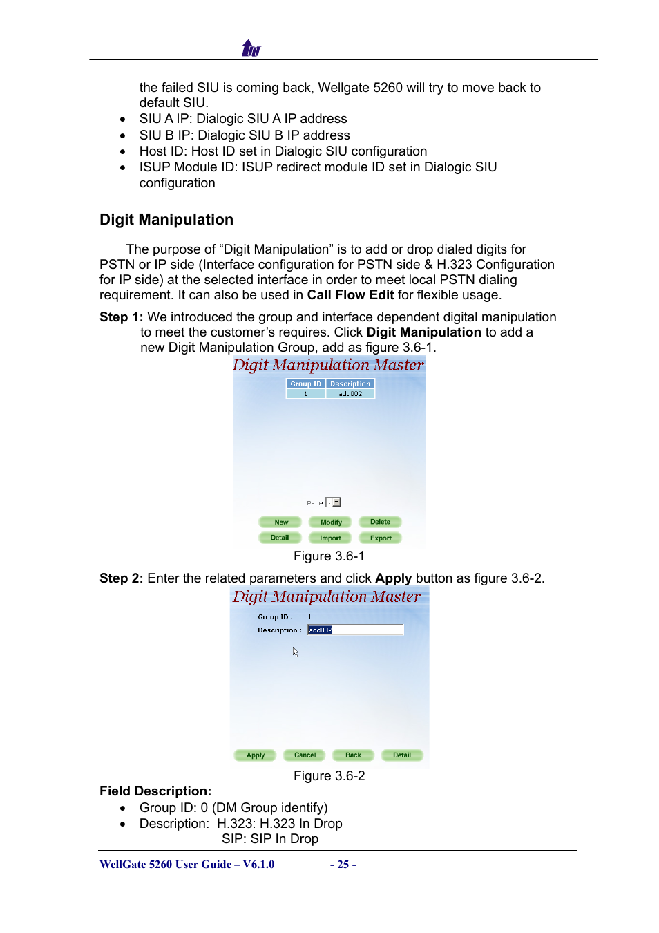 Digit manipulation, Igit, Anipulation | Welltech WG5260 V.6.1 User Manual | Page 25 / 136