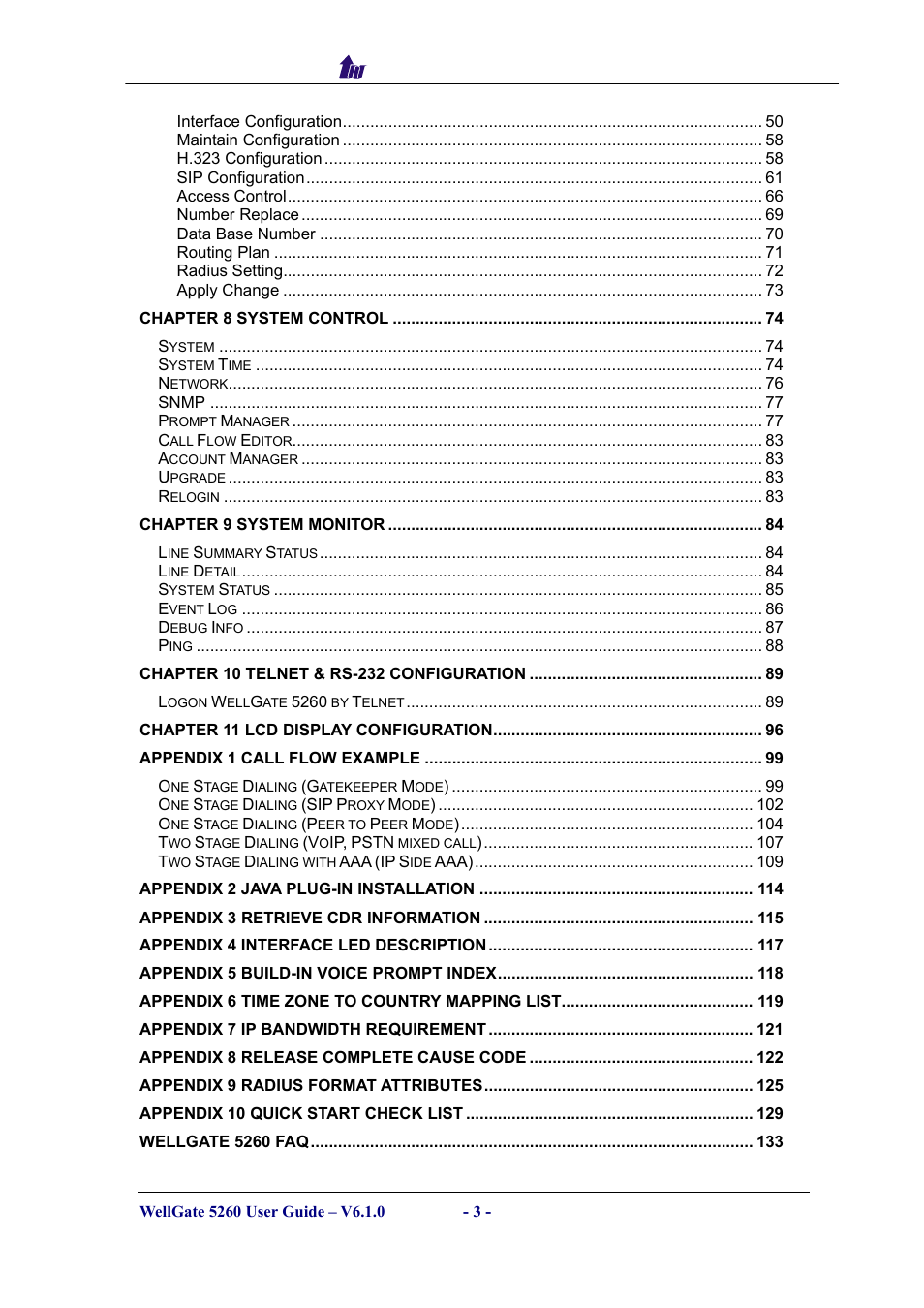 Welltech computer co., ltd | Welltech WG5260 V.6.1 User Manual | Page 3 / 136