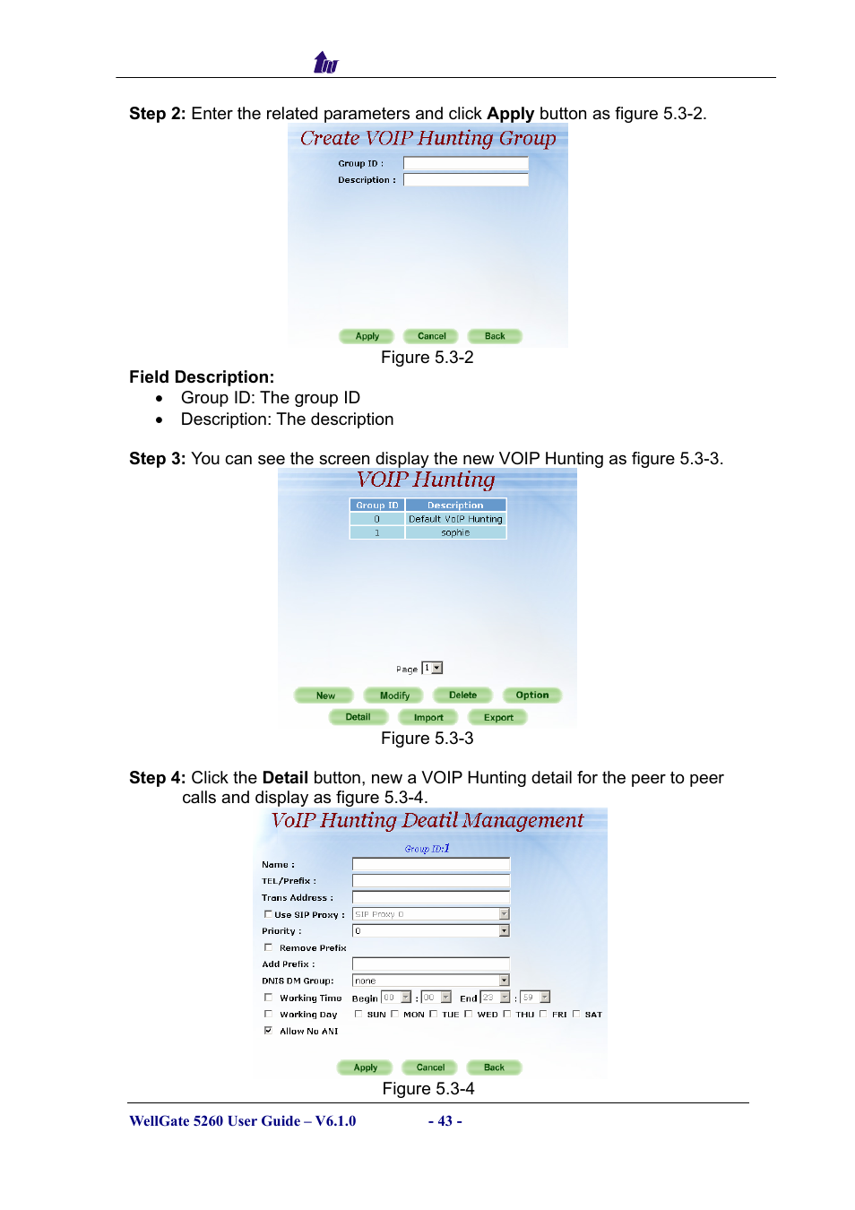 Welltech WG5260 V.6.1 User Manual | Page 43 / 136