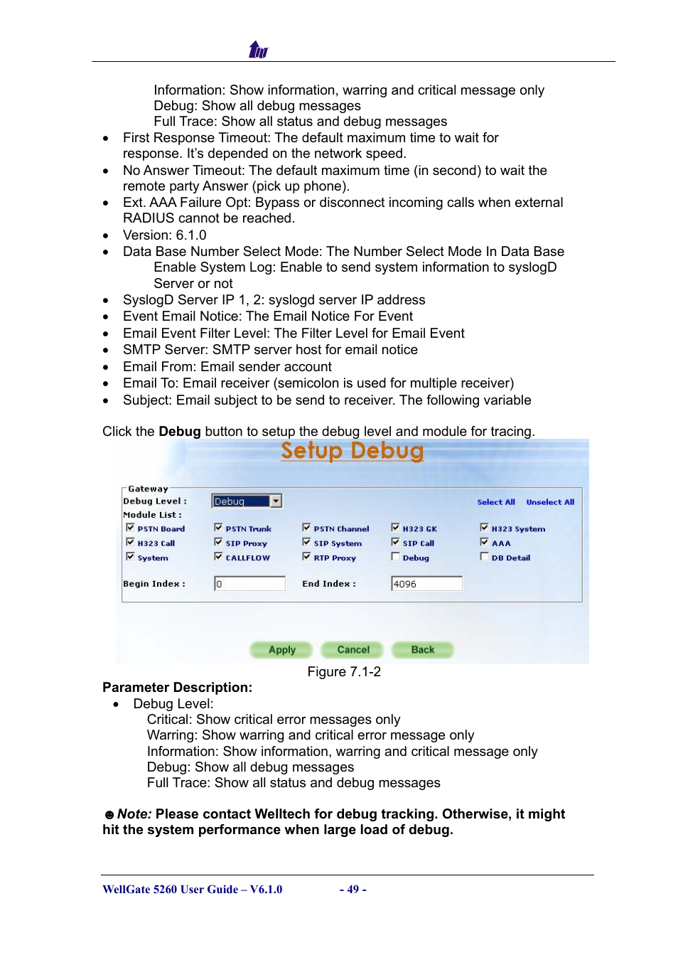 Welltech WG5260 V.6.1 User Manual | Page 49 / 136