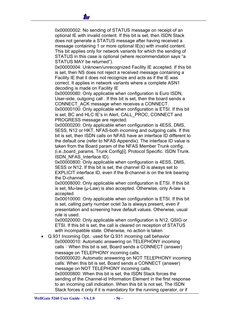 Welltech WG5260 V.6.1 User Manual | Page 56 / 136