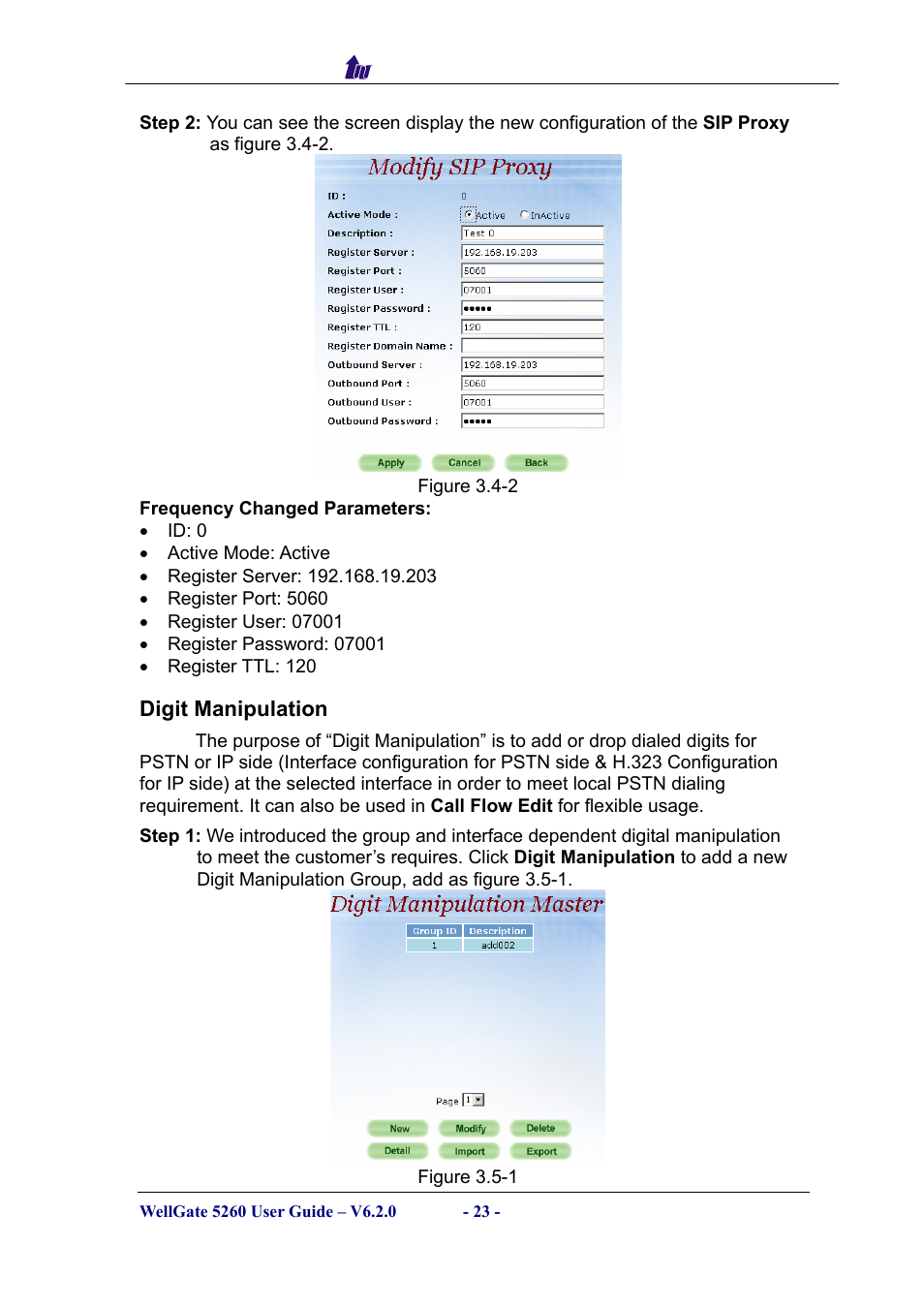 Digit manipulation, Igit, Anipulation | Welltech WG5260 V.6.2 User Manual | Page 23 / 137