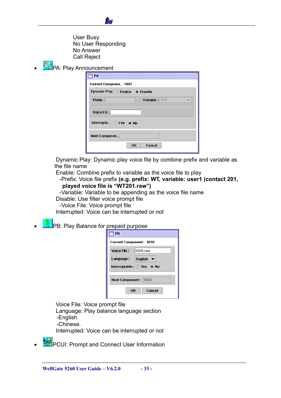 Welltech WG5260 V.6.2 User Manual | Page 33 / 137