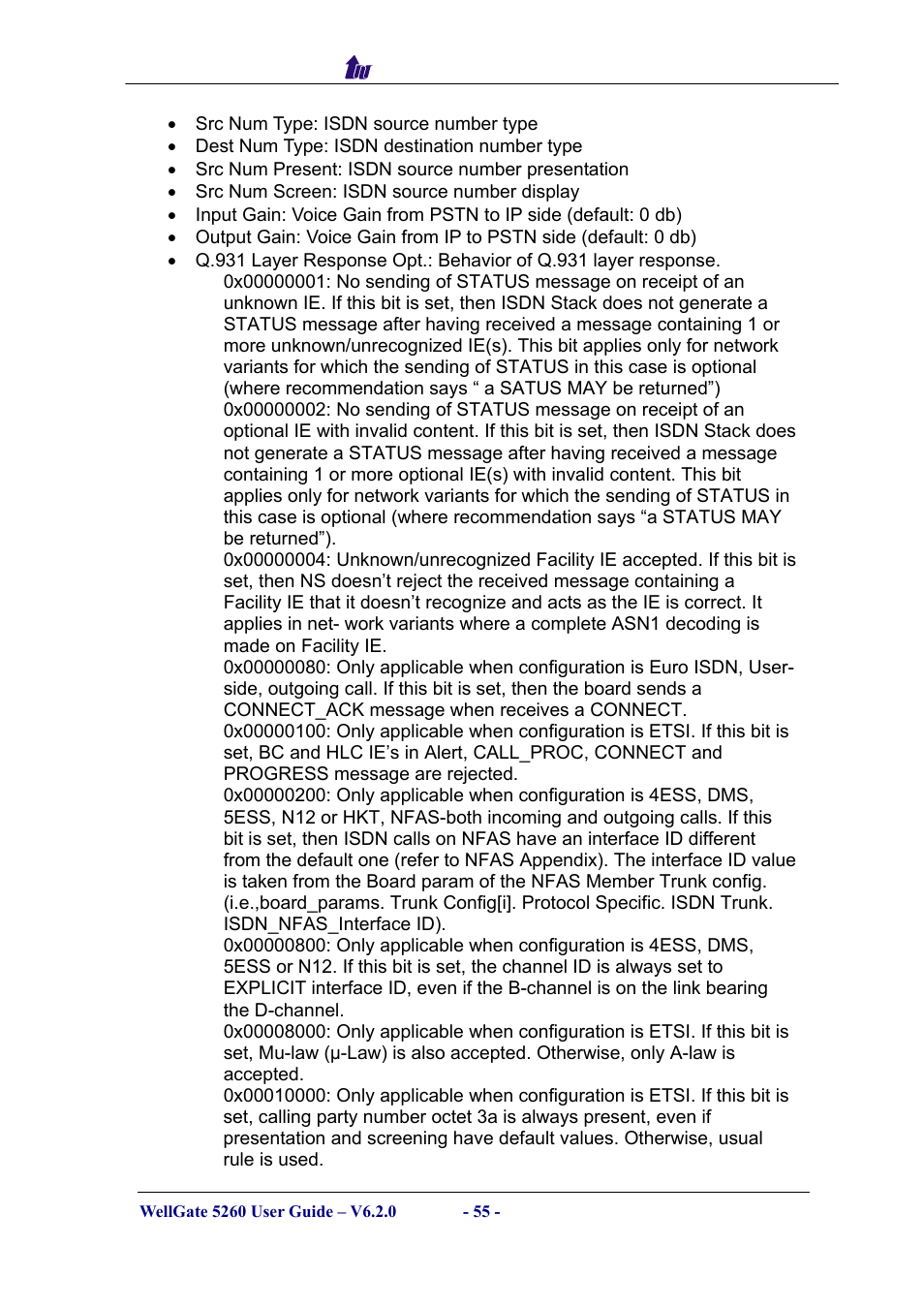 Welltech WG5260 V.6.2 User Manual | Page 55 / 137