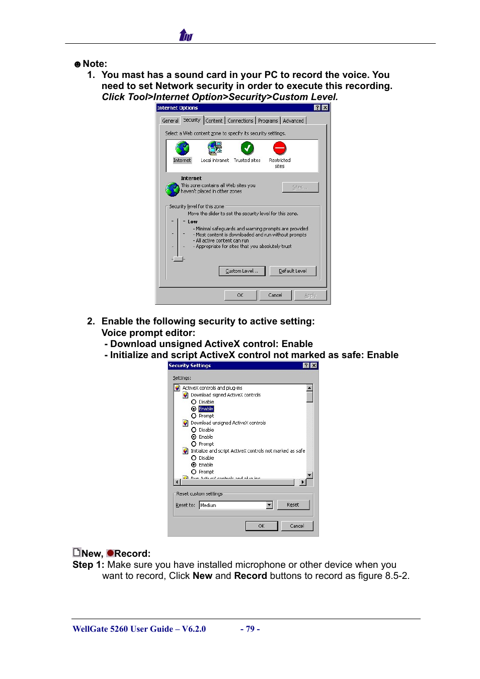 Welltech WG5260 V.6.2 User Manual | Page 79 / 137