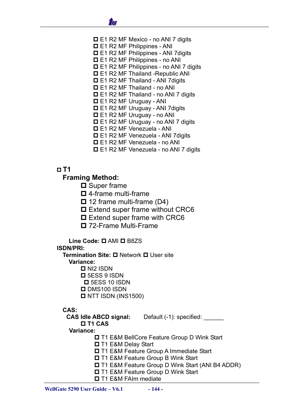 Welltech WG5290 User Manual | Page 144 / 149