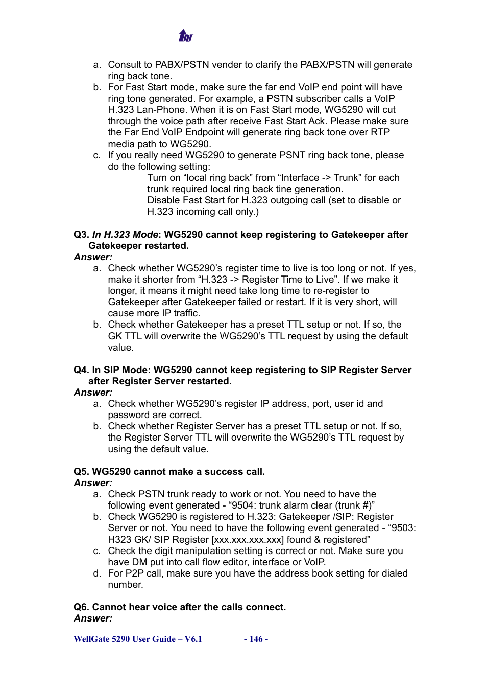 Welltech WG5290 User Manual | Page 146 / 149