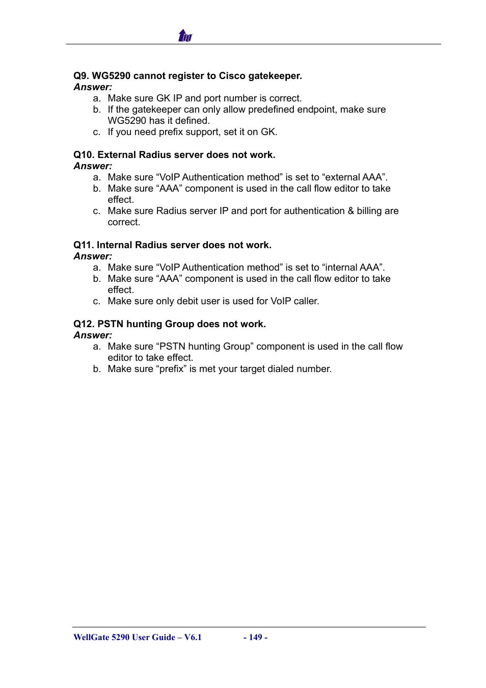 Welltech WG5290 User Manual | Page 149 / 149