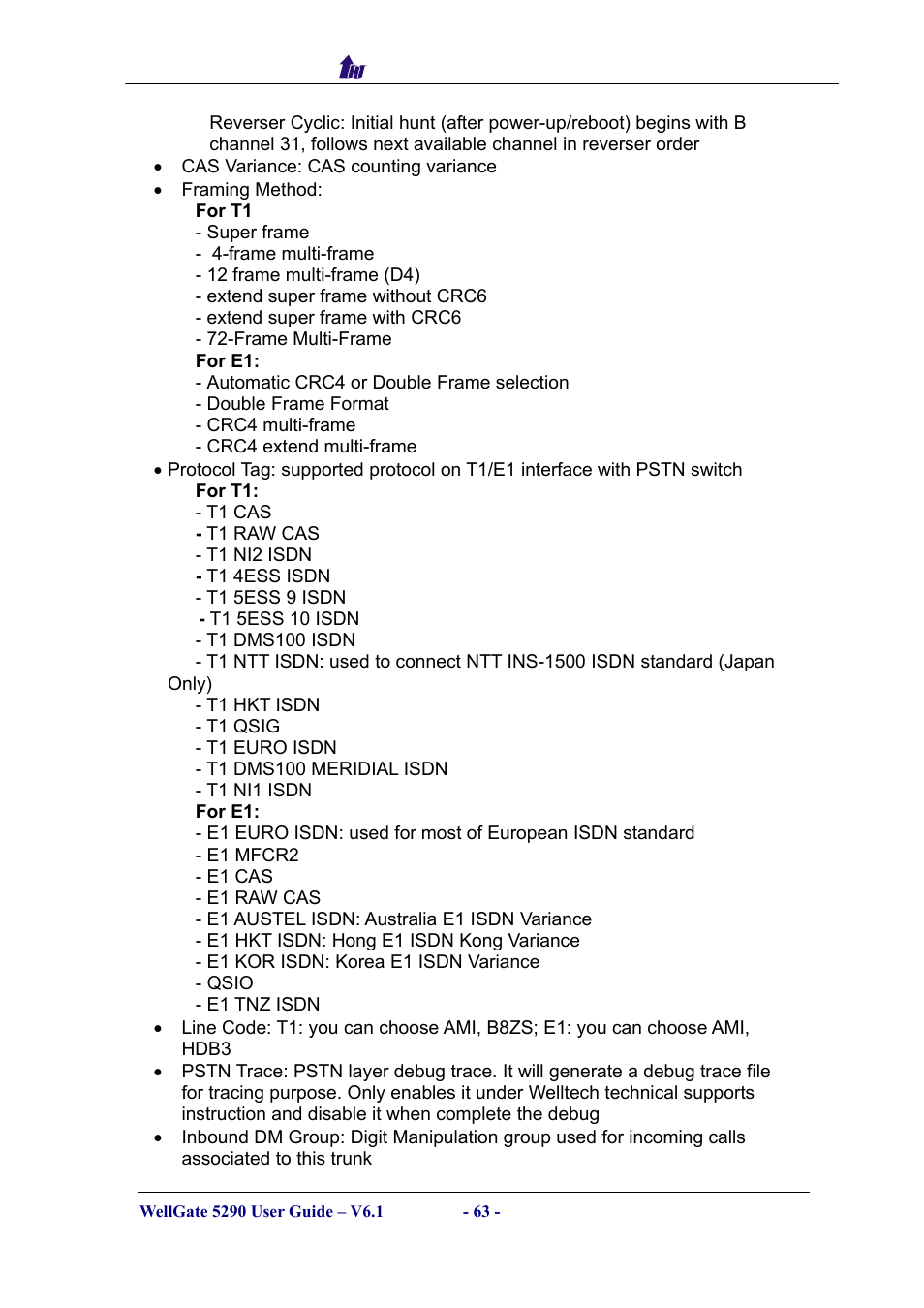Welltech WG5290 User Manual | Page 63 / 149