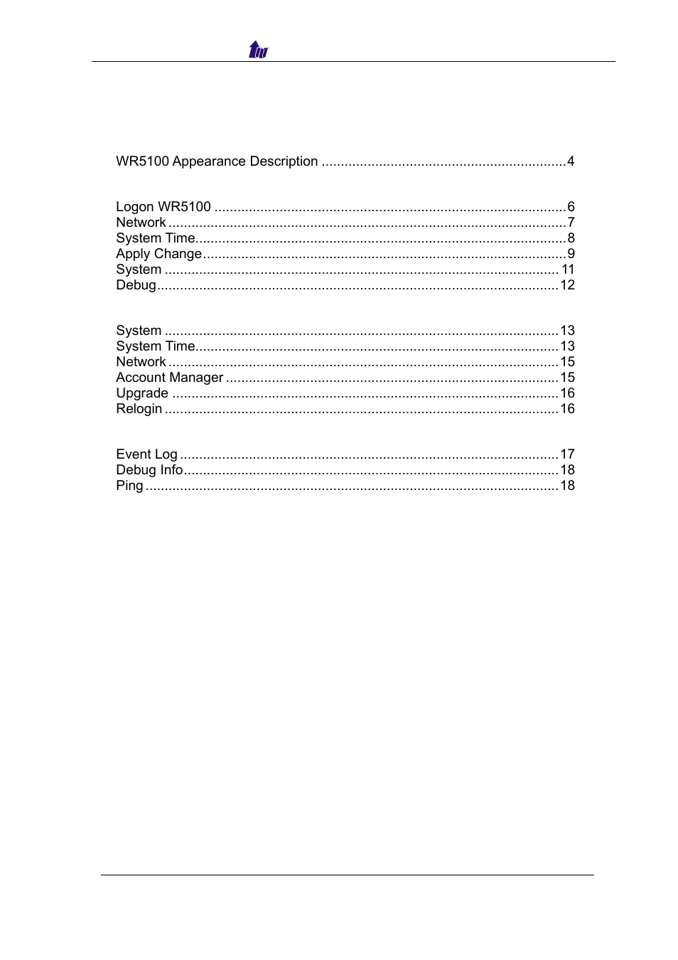 Welltech WR5100 V.1.0 User Manual | Page 2 / 33