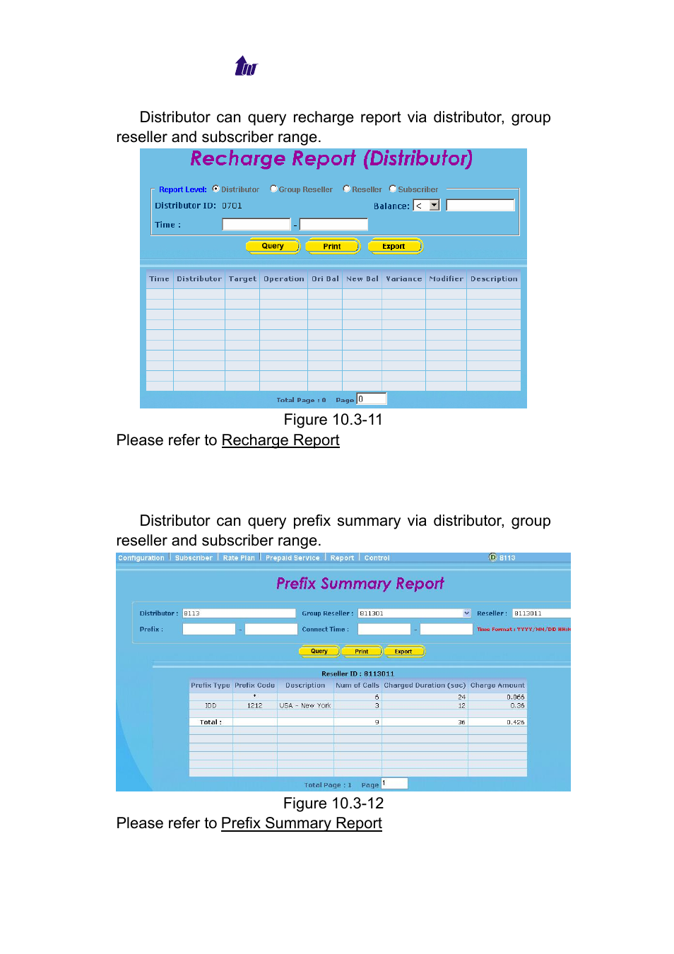 Prefix summary report | Welltech WeIIBilling 6600 V.1.5 User Manual | Page 102 / 136
