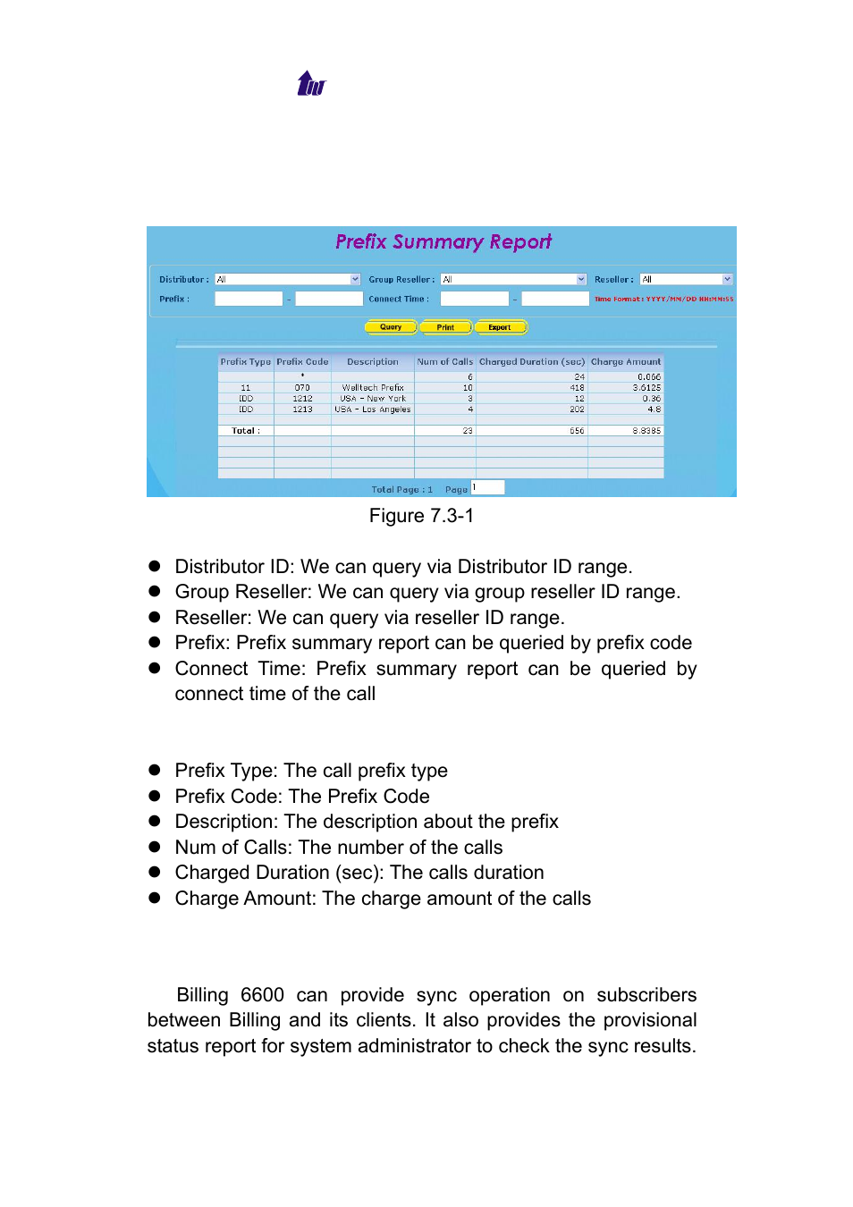 Prefix summary report, Provisional status, Refix | Ummary, Eport, Rovisional, Tatus | Welltech WeIIBilling 6600 V.1.5 User Manual | Page 82 / 136
