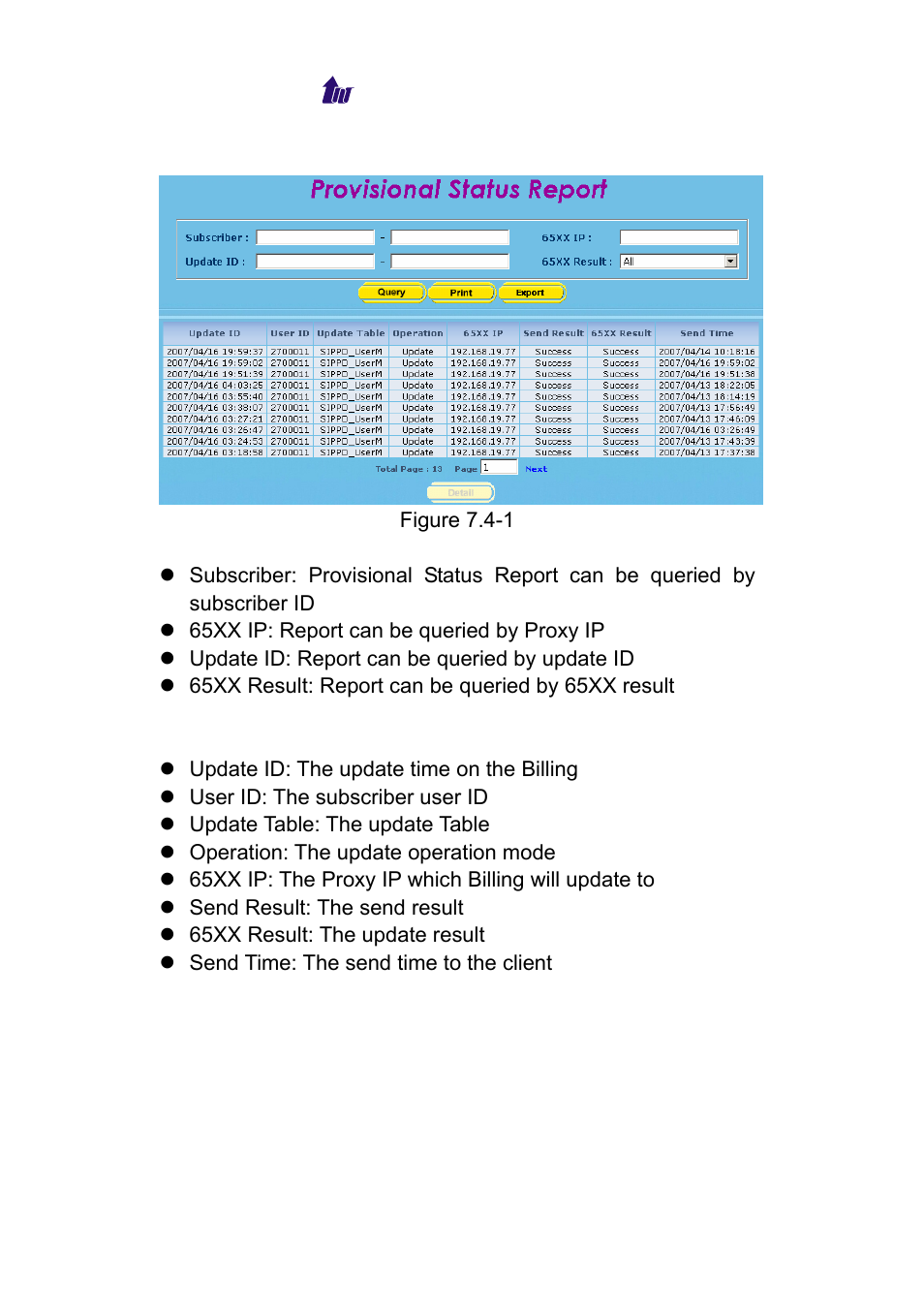 Access log, Ccess | Welltech WeIIBilling 6600 V.1.5 User Manual | Page 83 / 136
