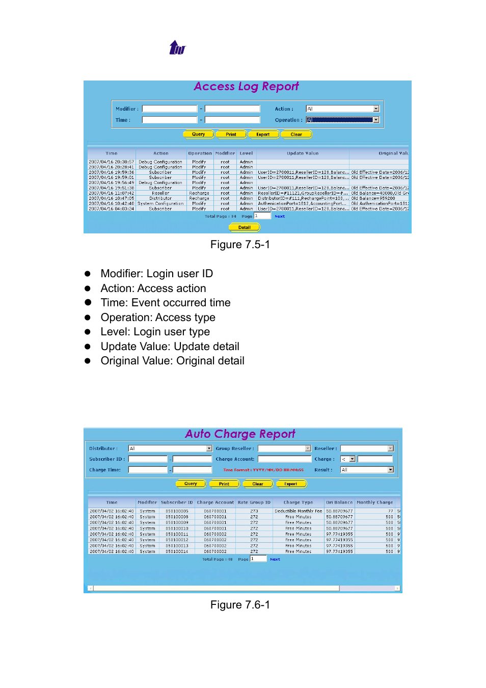 Auto charge report, Harge, Eport | Welltech WeIIBilling 6600 V.1.5 User Manual | Page 84 / 136