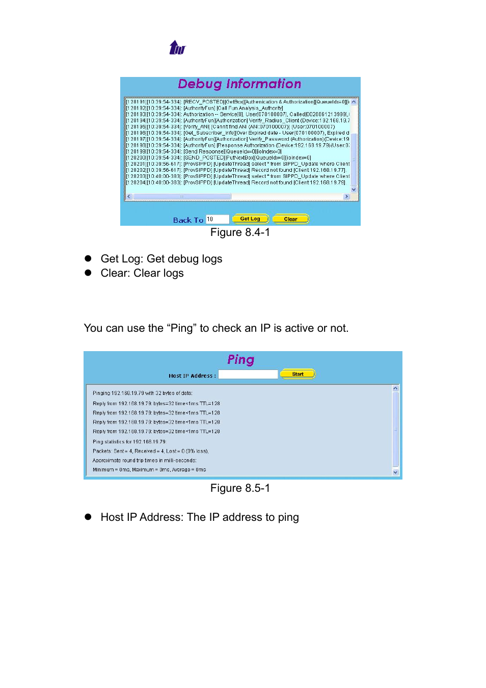 Ping | Welltech WeIIBilling 6600 V.1.5 User Manual | Page 90 / 136