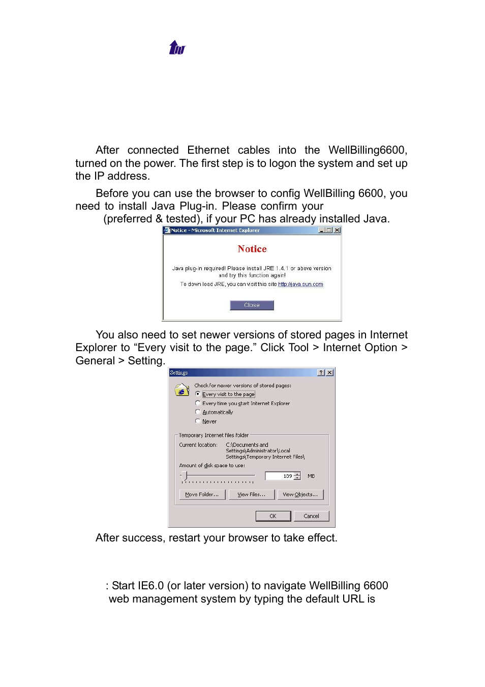 Chapter 2 logon wellbilling 6600, Logon wellbilling 6600, Ogon | Illing | Welltech WS 6600 V.2.0 User Manual | Page 12 / 161