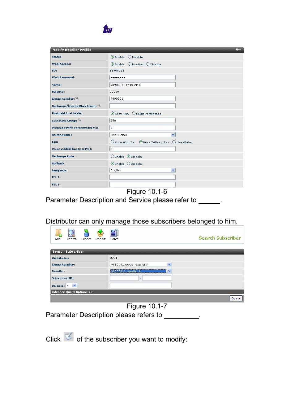 Subscriber | Welltech WS 6600 V.2.0 User Manual | Page 121 / 161