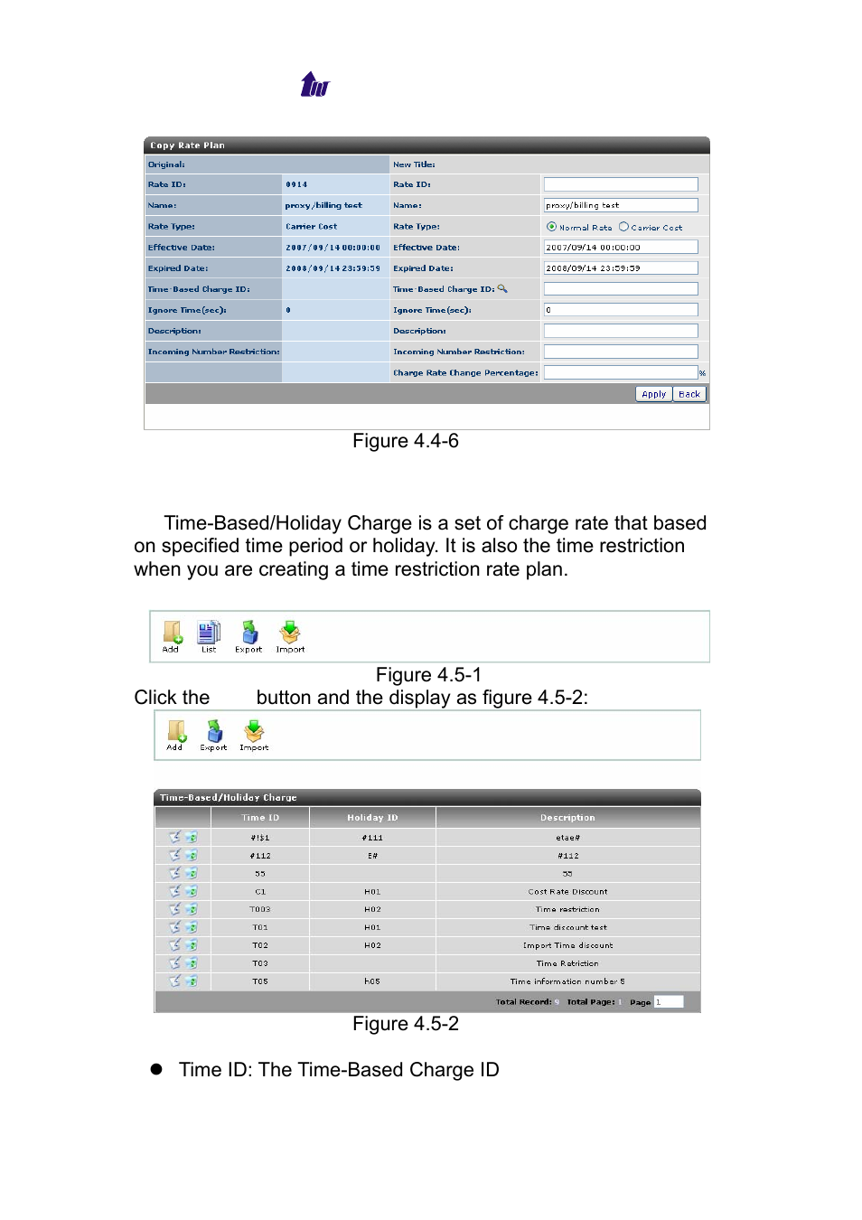 Time-based/ holiday charge, Ased, Oliday | Harge | Welltech WS 6600 V.2.0 User Manual | Page 39 / 161