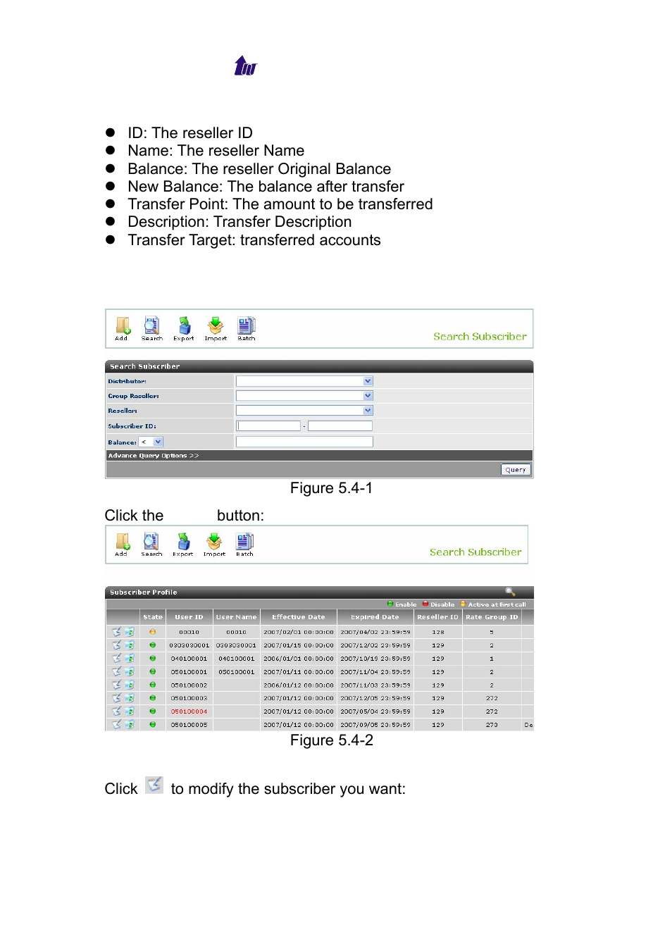 Subscriber, Ubscriber | Welltech WS 6600 V.2.0 User Manual | Page 53 / 161