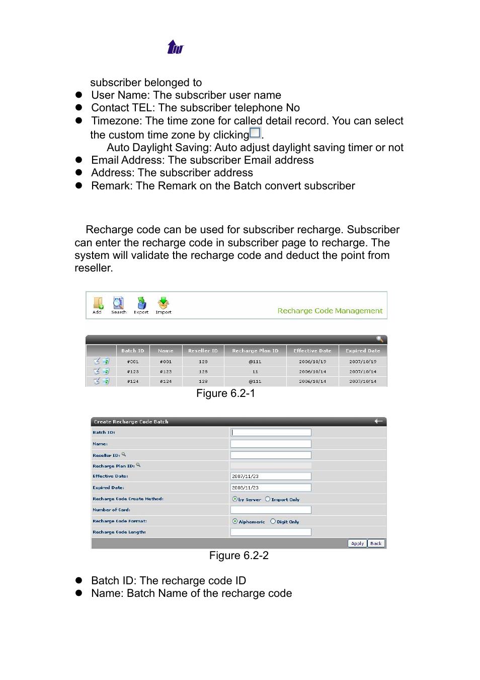 Recharge code, Echarge | Welltech WS 6600 V.2.0 User Manual | Page 69 / 161