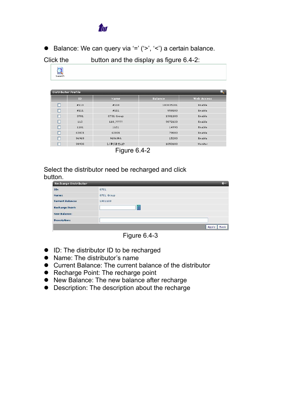 Recharge group reseller | Welltech WS 6600 V.2.0 User Manual | Page 73 / 161