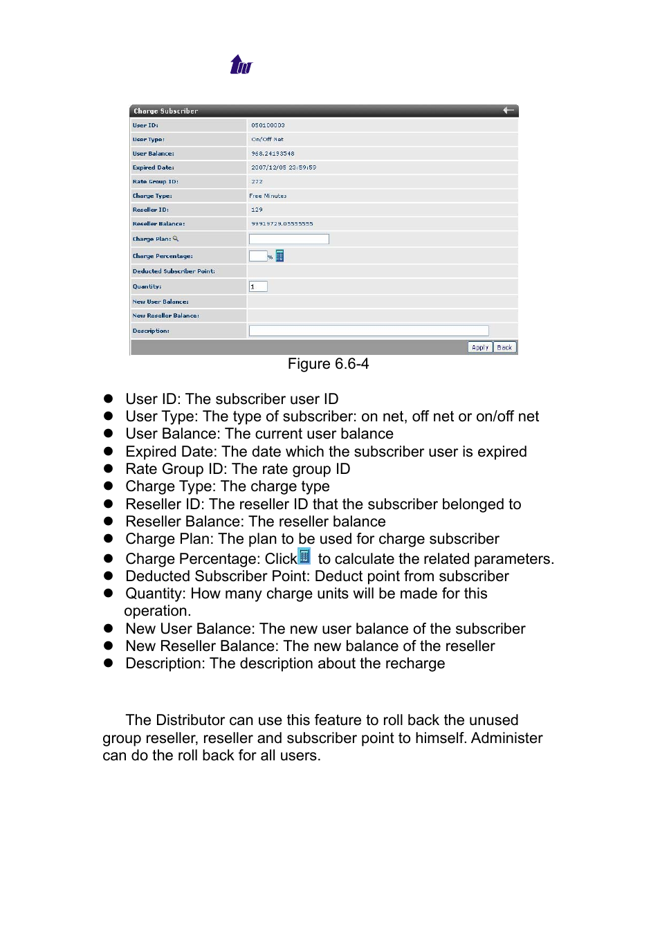 Rollback, Roll back group reseller, Ollback | Welltech WS 6600 V.2.0 User Manual | Page 82 / 161