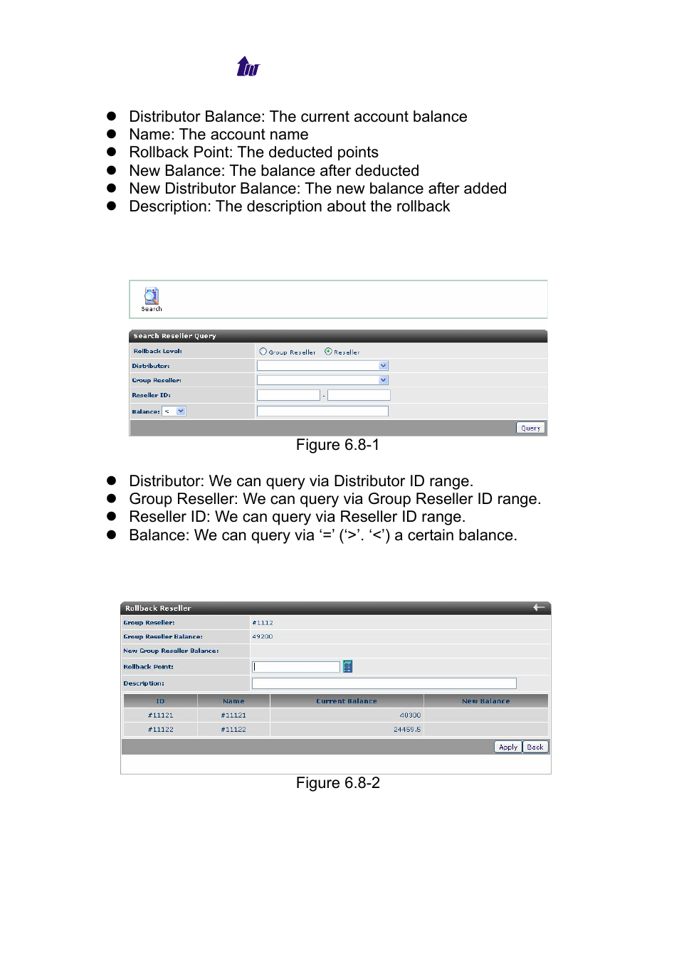 Roll back reseller | Welltech WS 6600 V.2.0 User Manual | Page 84 / 161