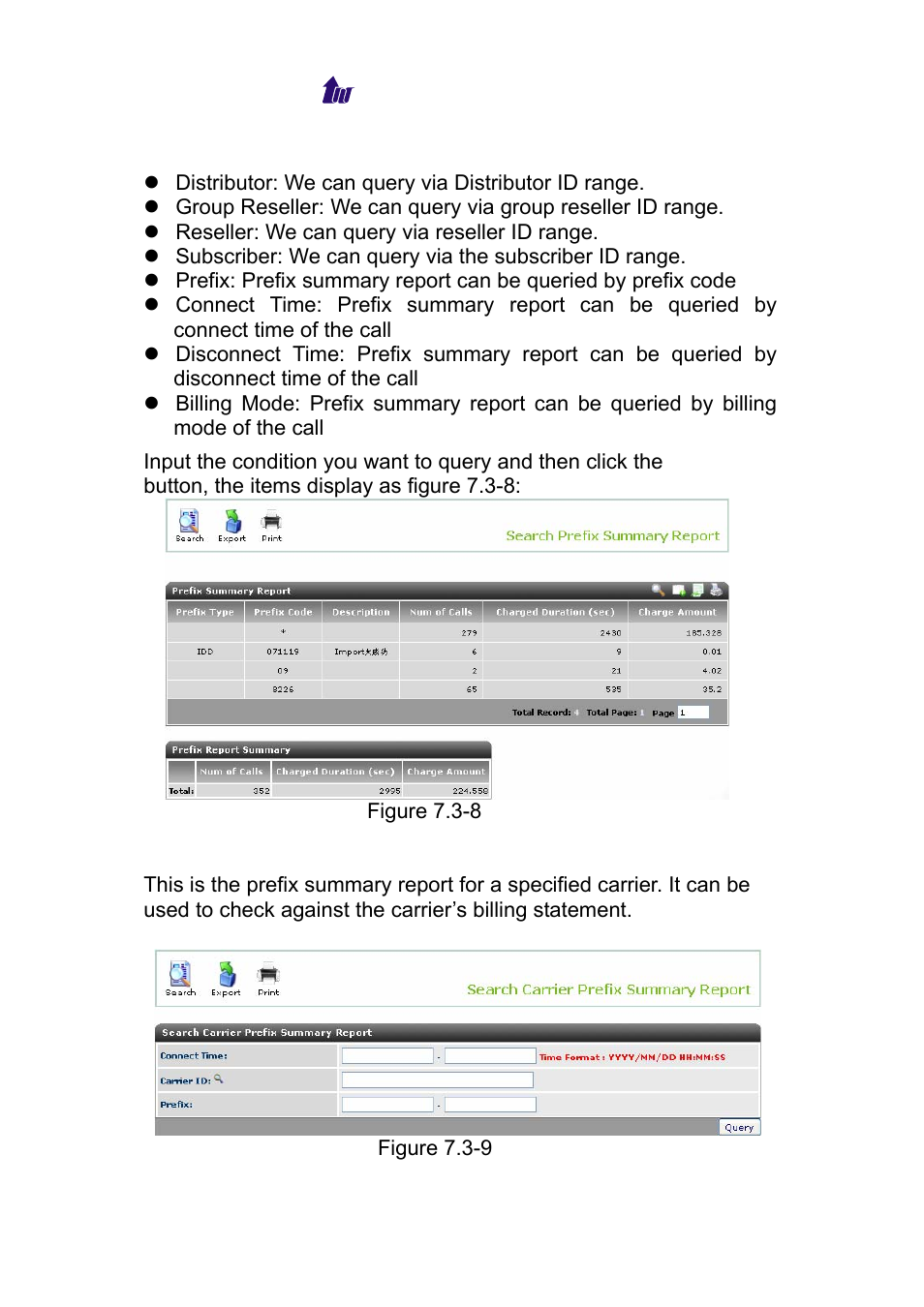 Carrier prefix summary | Welltech WS 6600 V.2.0 User Manual | Page 98 / 161