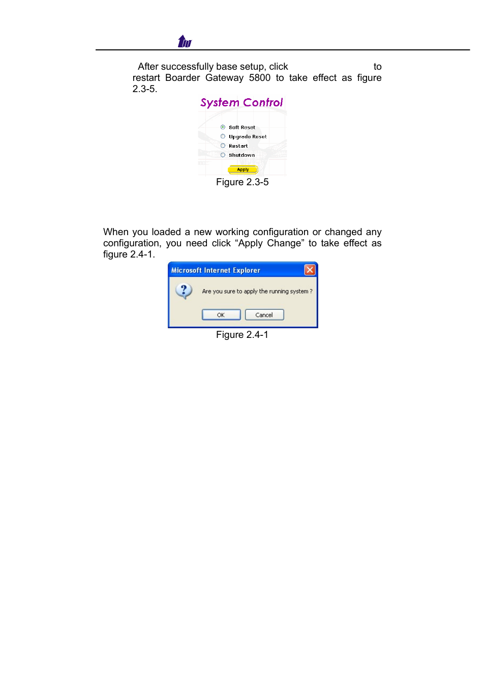 Apply change | Welltech WellBG 5800 V.1.3 User Manual | Page 13 / 50