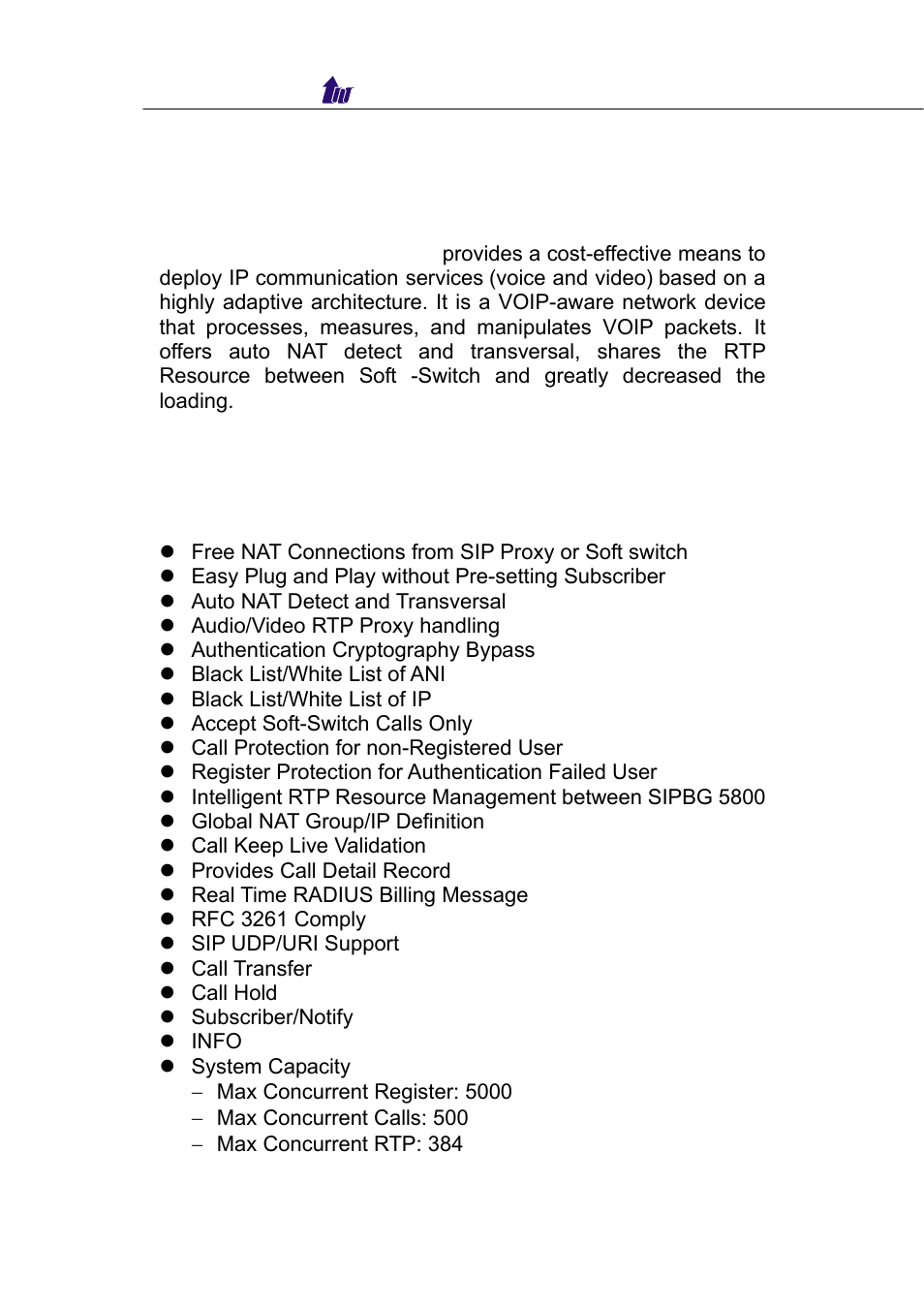 Chapter1 boarder gateway 5800 introduction, Boarder gateway 5800 features | Welltech WellBG 5800 V.1.0 User Manual | Page 3 / 46