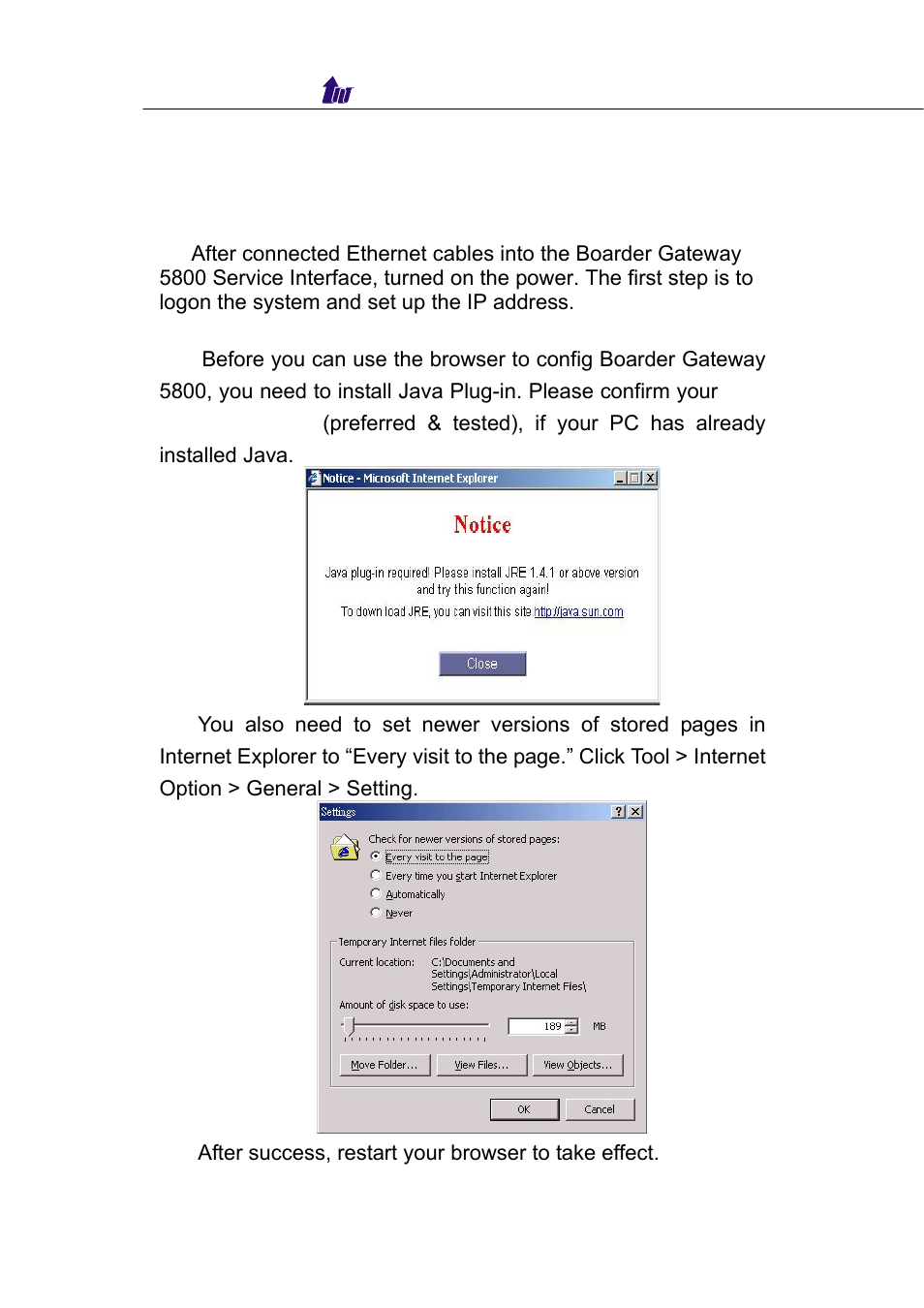 Chapter 2 boarder gateway 5800 quick start | Welltech WellBG 5800 V.1.0 User Manual | Page 6 / 46