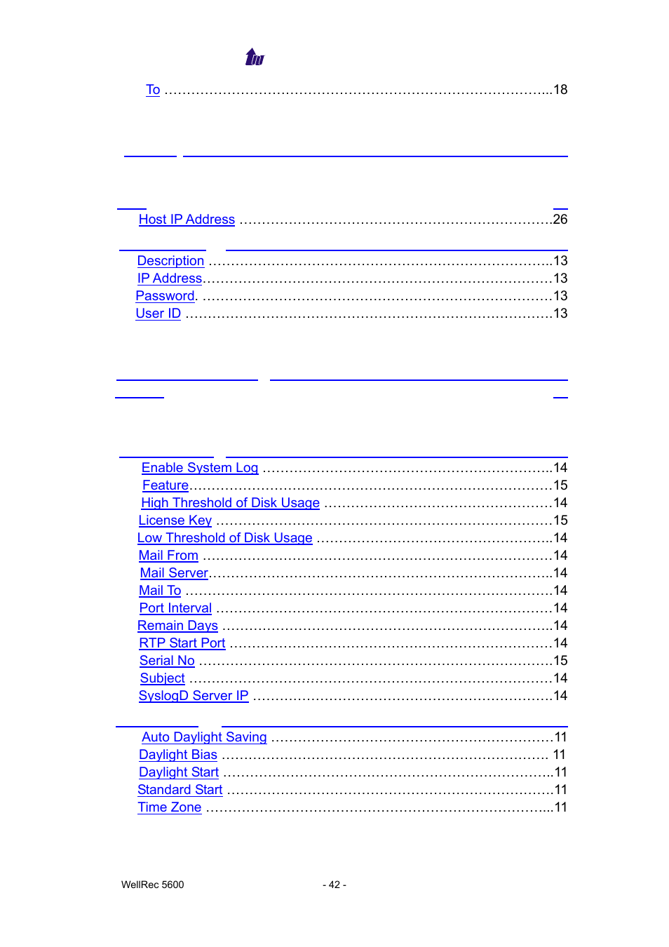 Welltech WellRec 5600 V.1.0 User Manual | Page 42 / 44