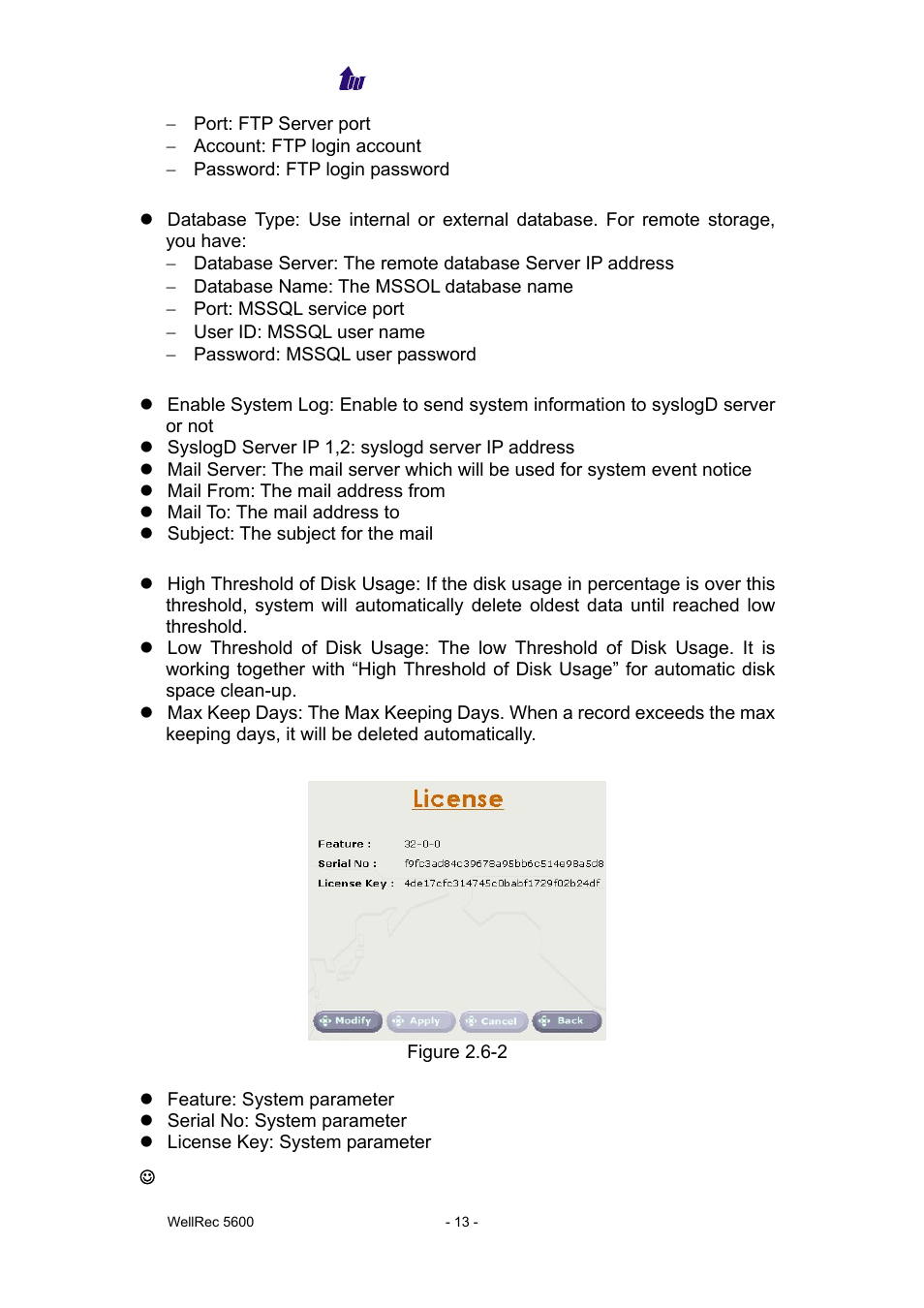 Welltech WellRec 5600 V.1.5 User Manual | Page 13 / 42