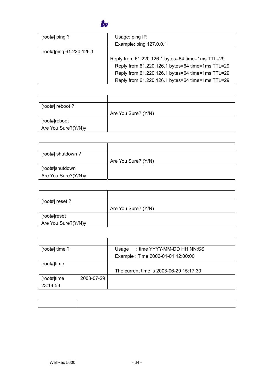 Welltech WellRec 5600 V.1.5 User Manual | Page 34 / 42