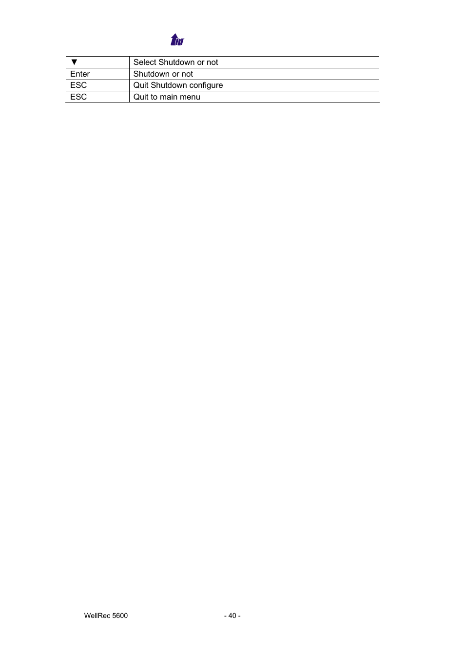 Welltech WellRec 5600 V.1.5 User Manual | Page 40 / 42