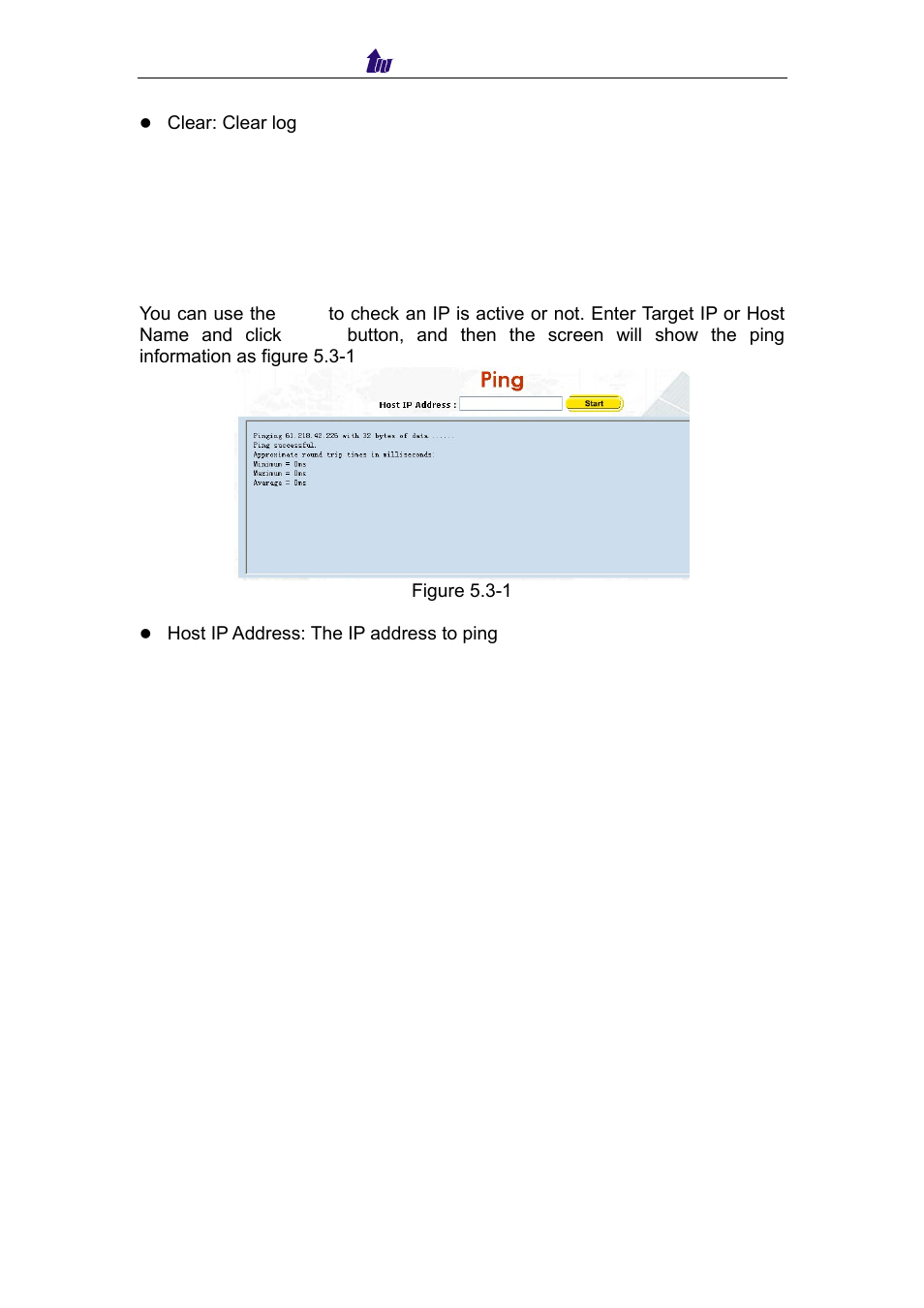3 ping | Welltech IP Centrex 6850 V.1.5 User Manual | Page 35 / 83