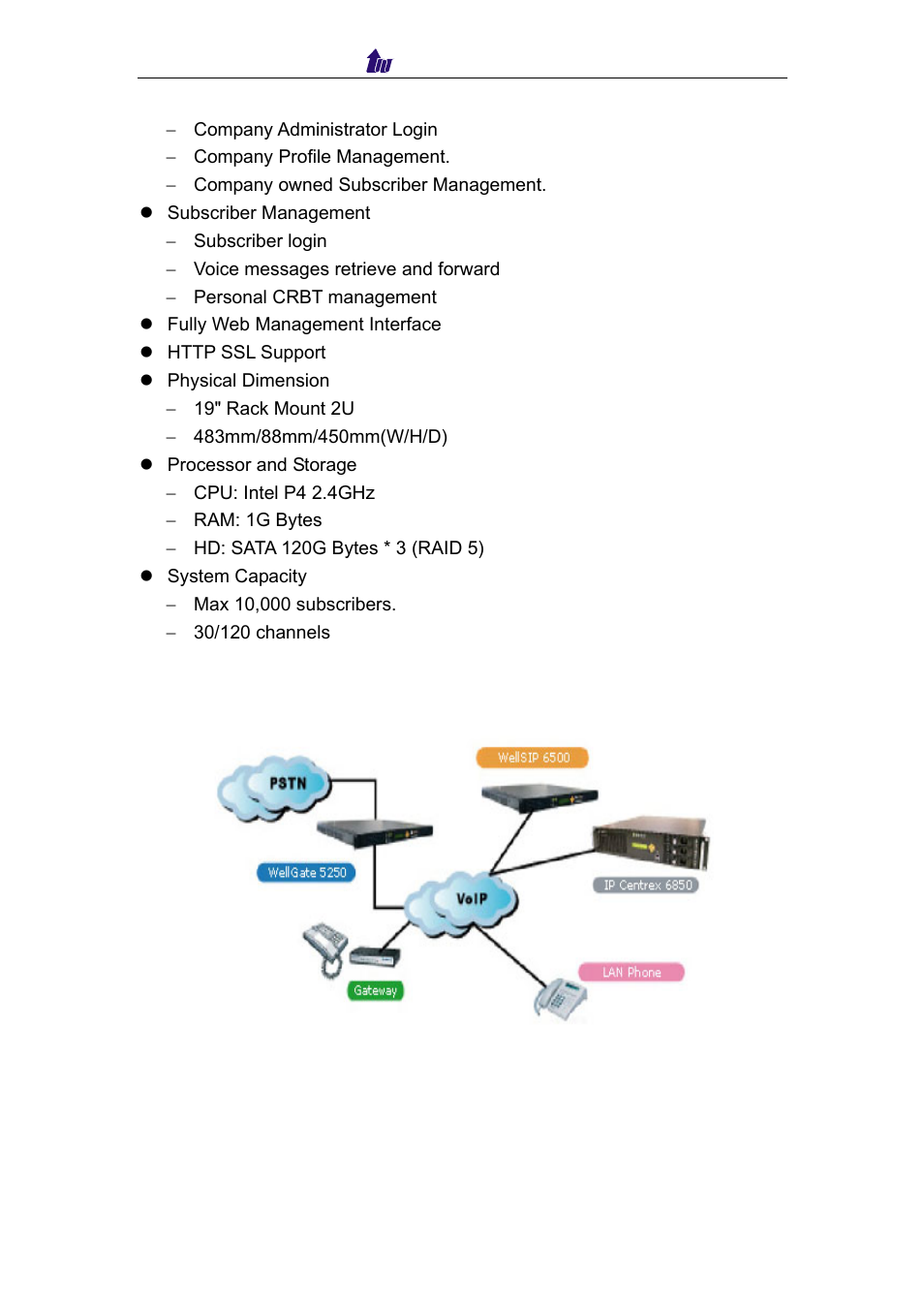 Welltech IP Centrex 6850 V.1.5 User Manual | Page 5 / 83