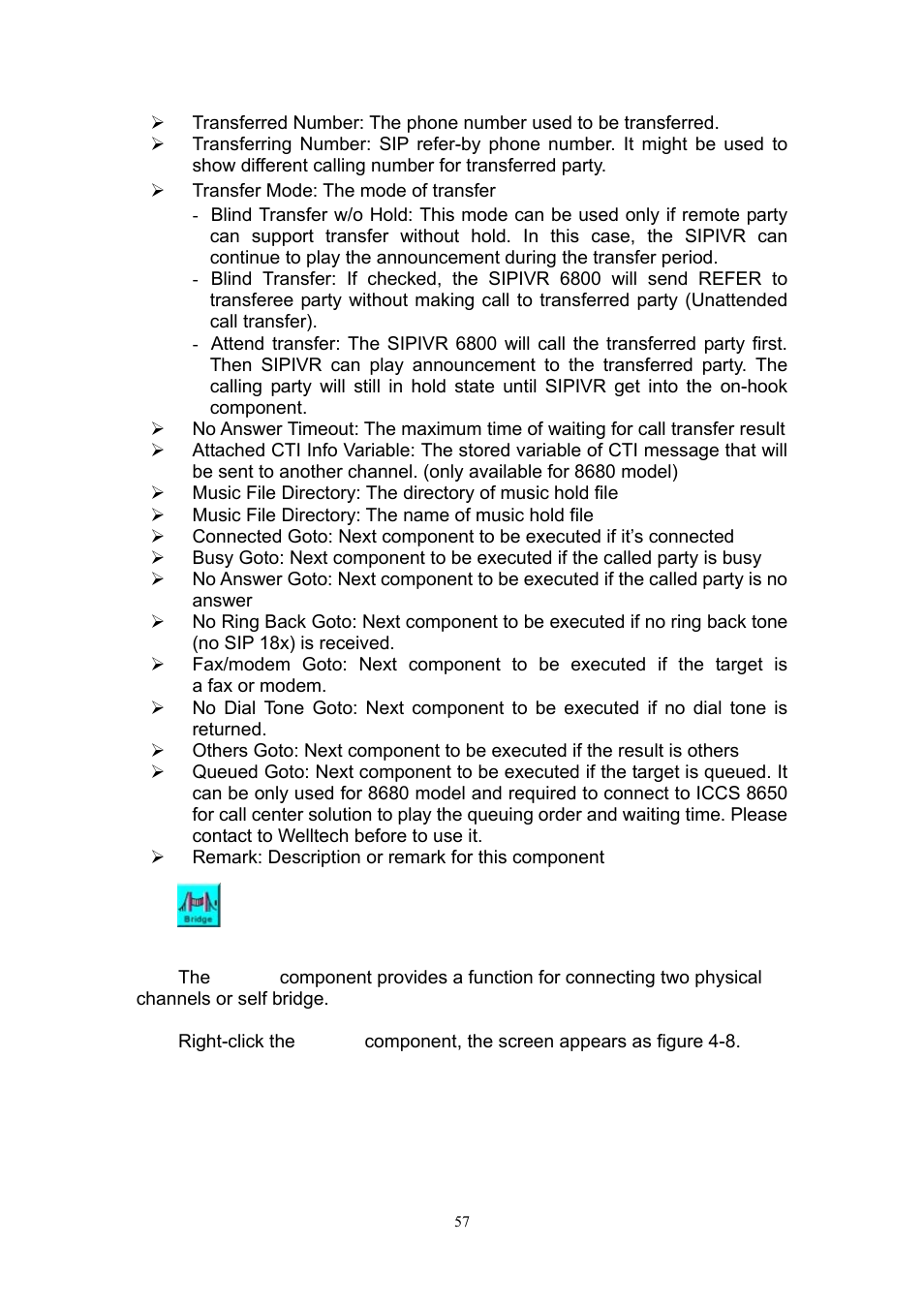 Welltech SIPIVR 6800GS V.2.1 User Manual | Page 58 / 129