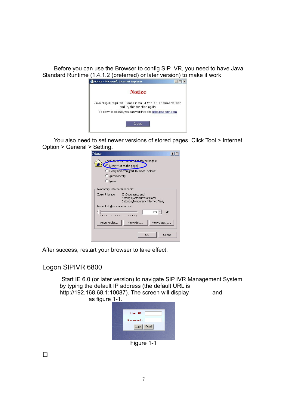 Chapter 1 logon sip ivr | Welltech SIPIVR 6800GS V.2.1 User Manual | Page 8 / 129