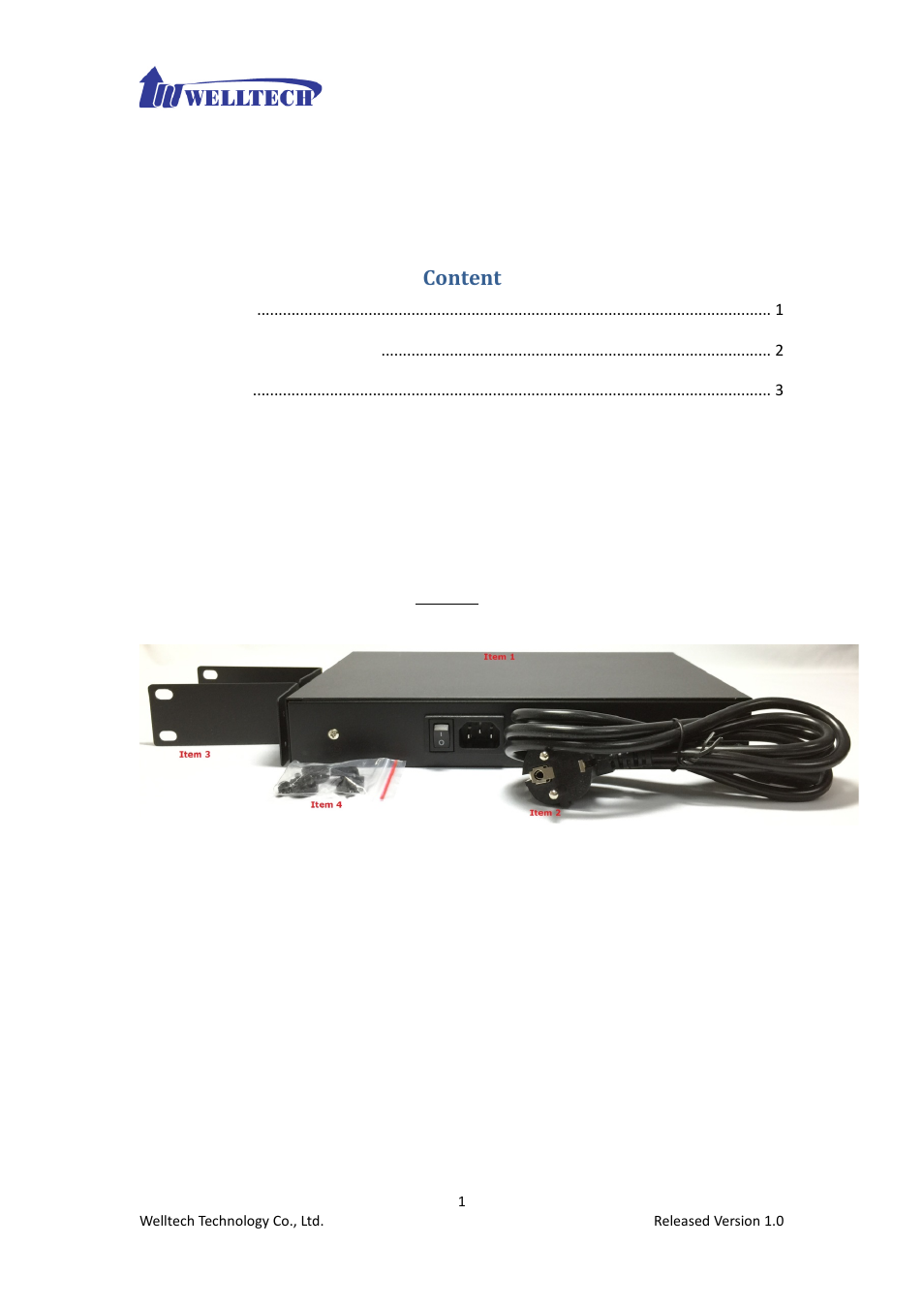 Welltech WPoE-808 User Manual | 3 pages