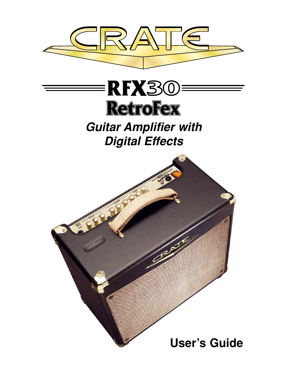 Crate Amplifiers RFX30 User Manual | 8 pages