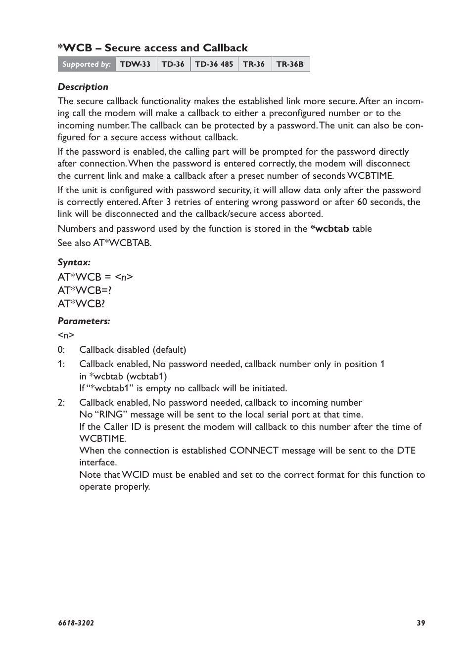 Westermo TDW-33 User Manual | Page 39 / 88